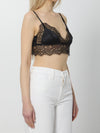 satin bralette with lace