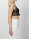satin bralette with lace