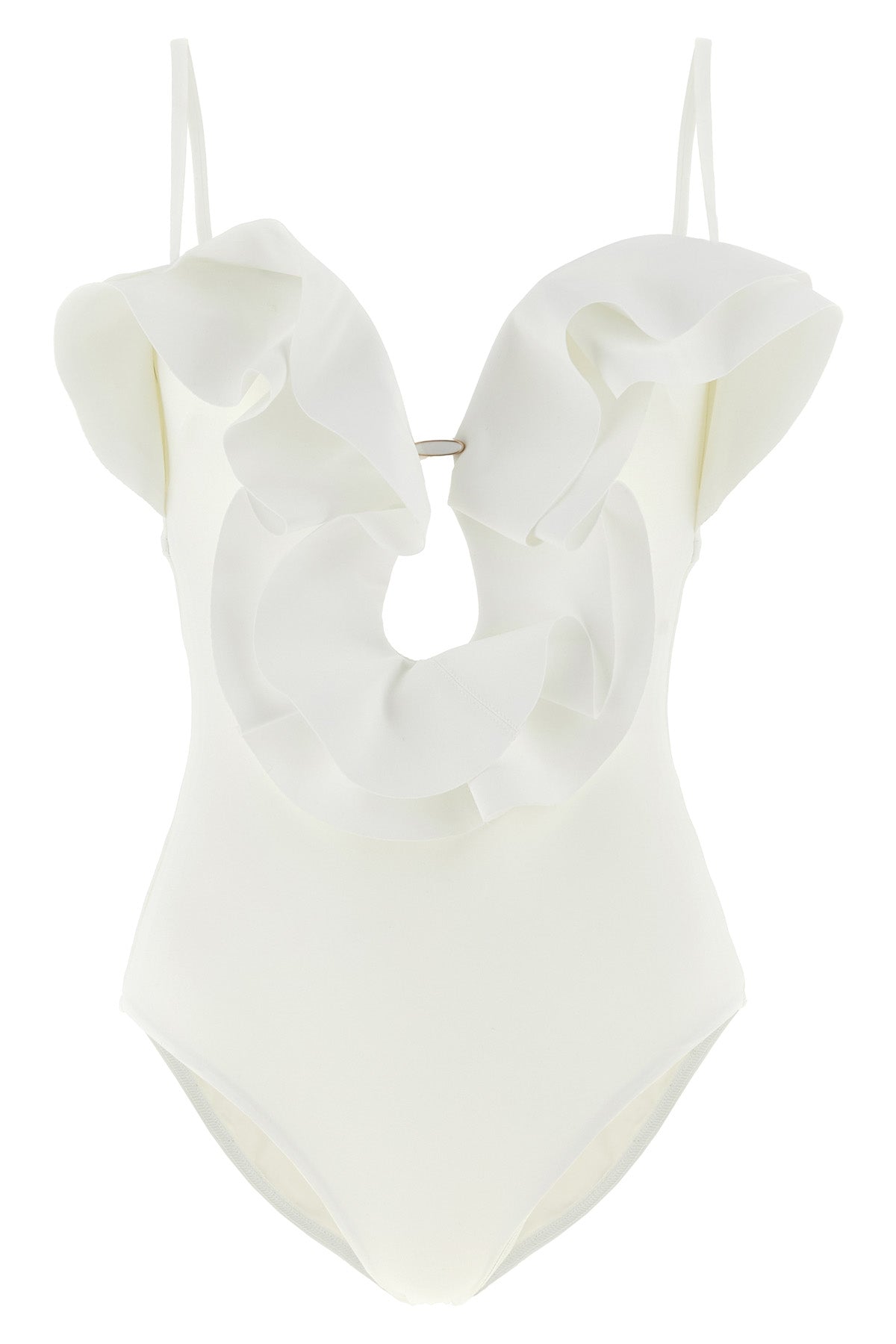 the zimmermann solstice one-piece swimsuit defines a new bathing silhouette th