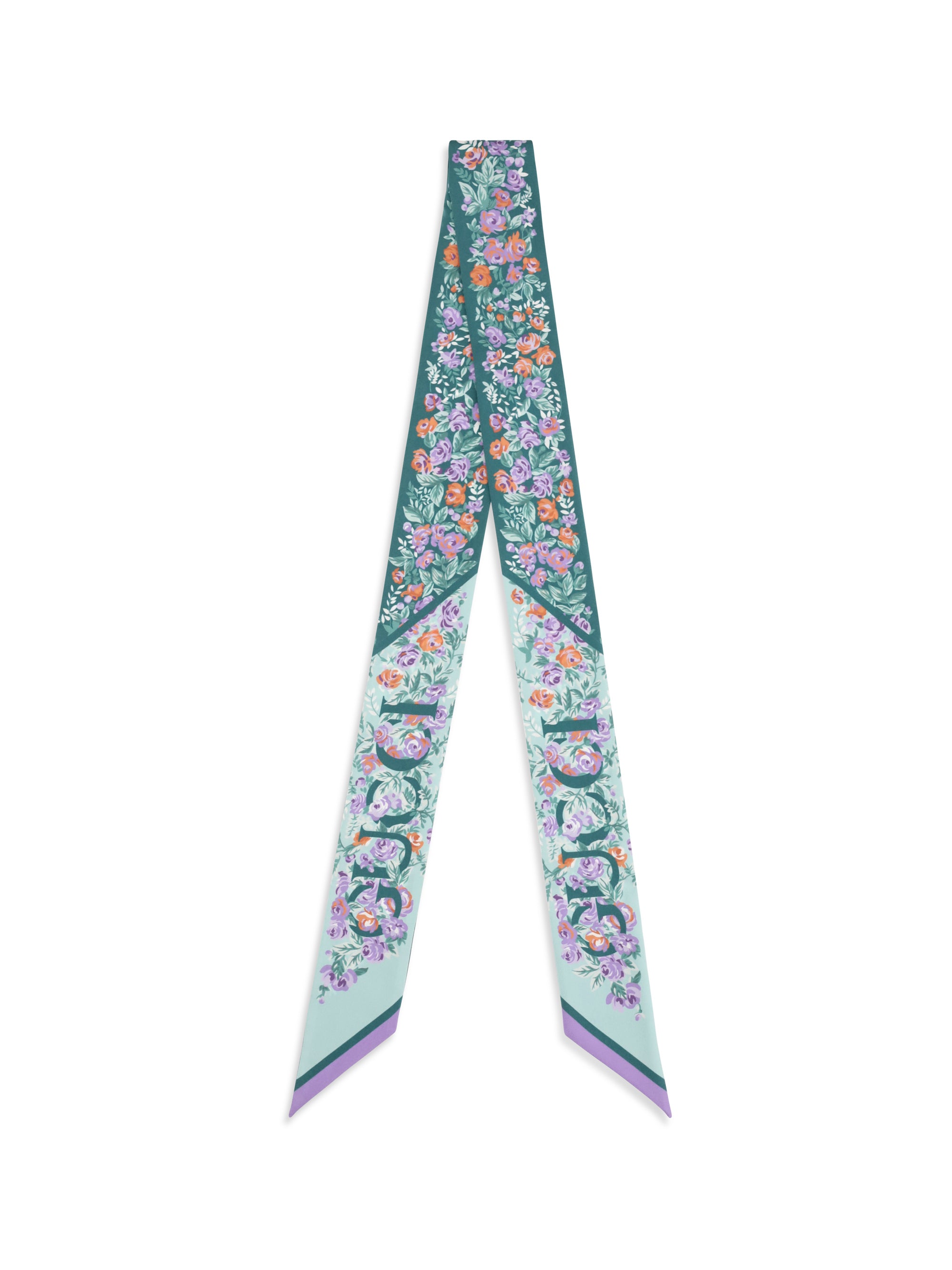 printed silk twill scarf