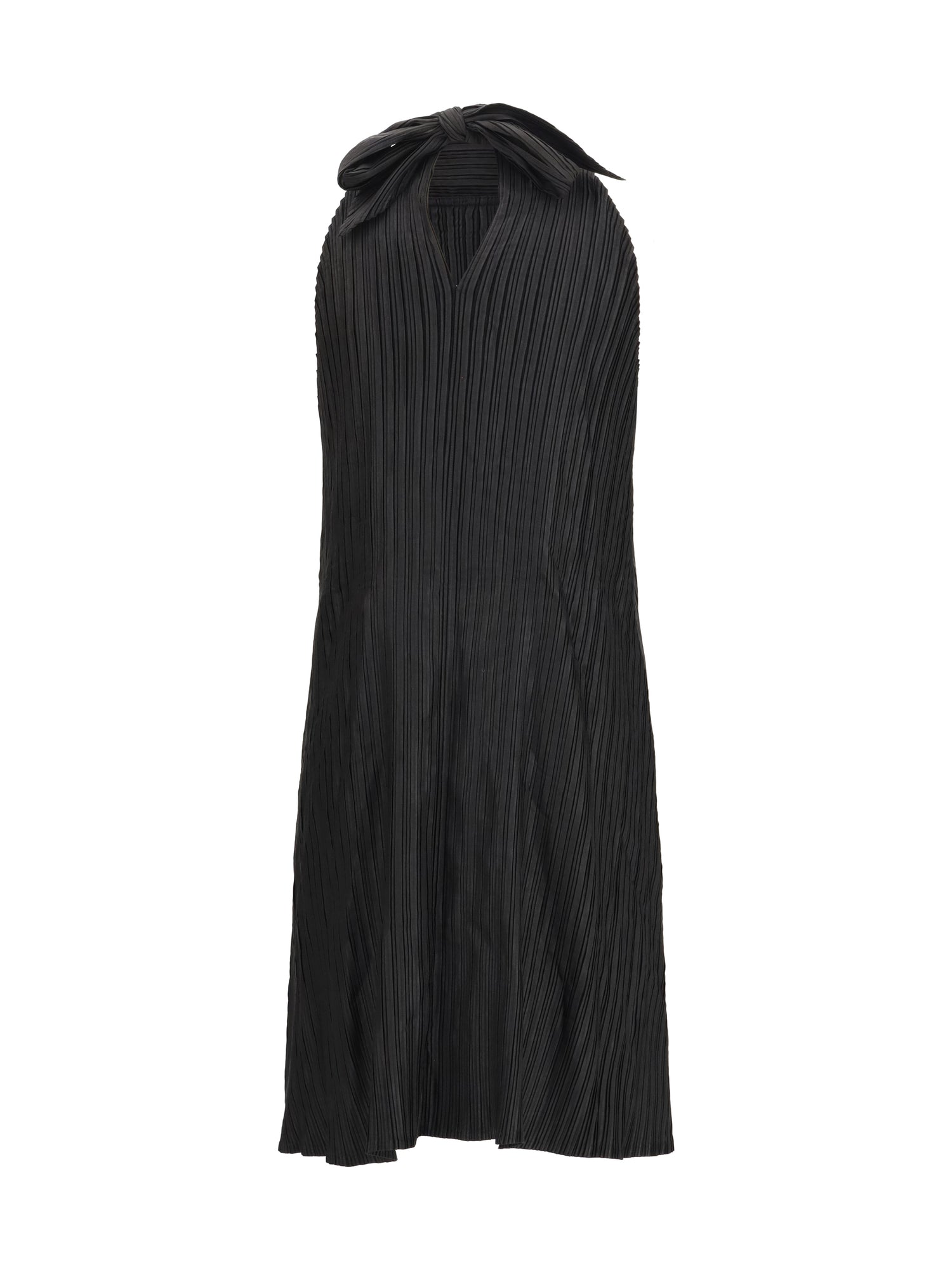 GONGDID DESIGN OS wavy halter dress 