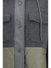 wool and technical fabric jacket