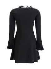 VALENTINO M knit dress with volants