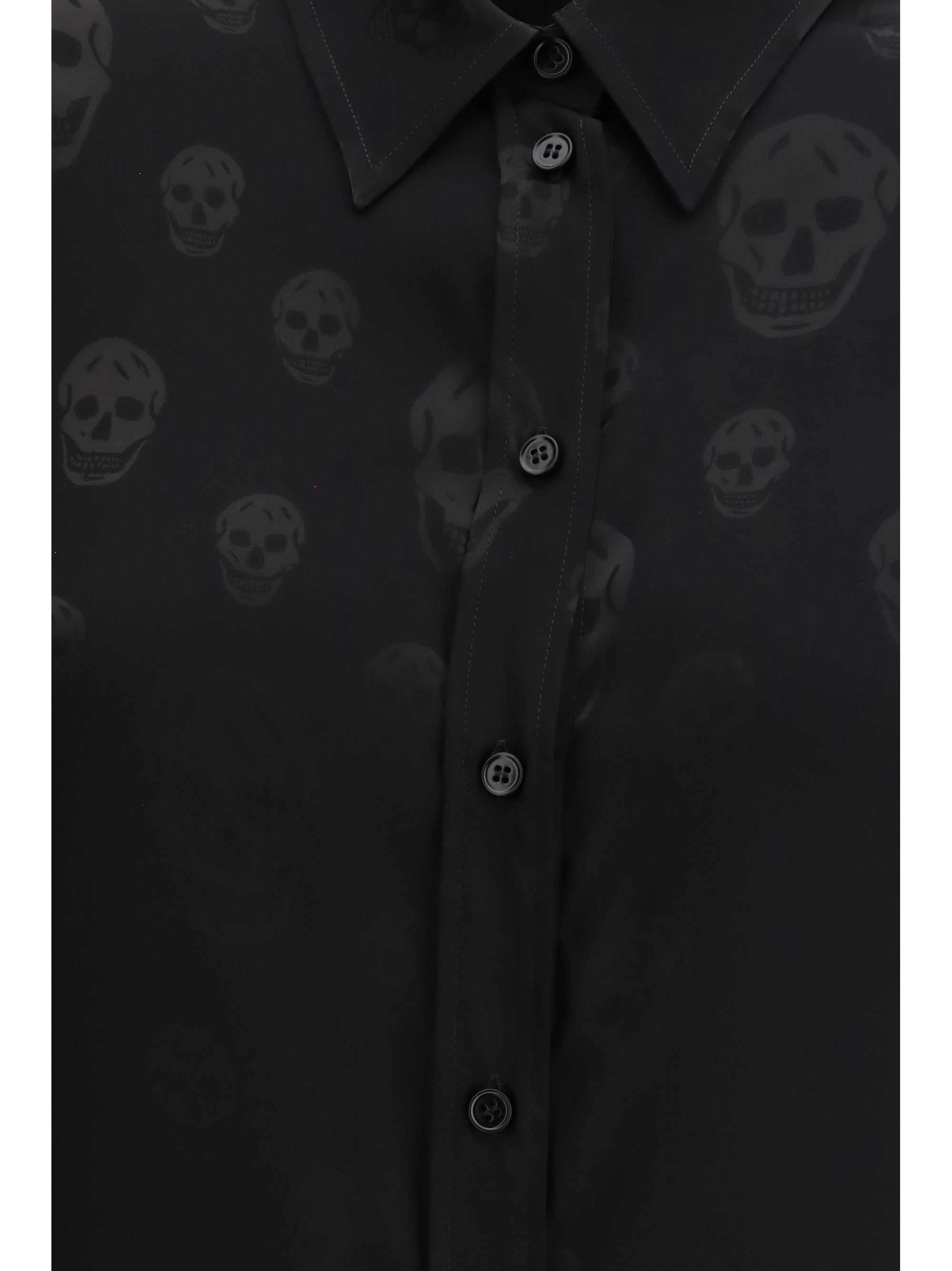shirt with skull motif