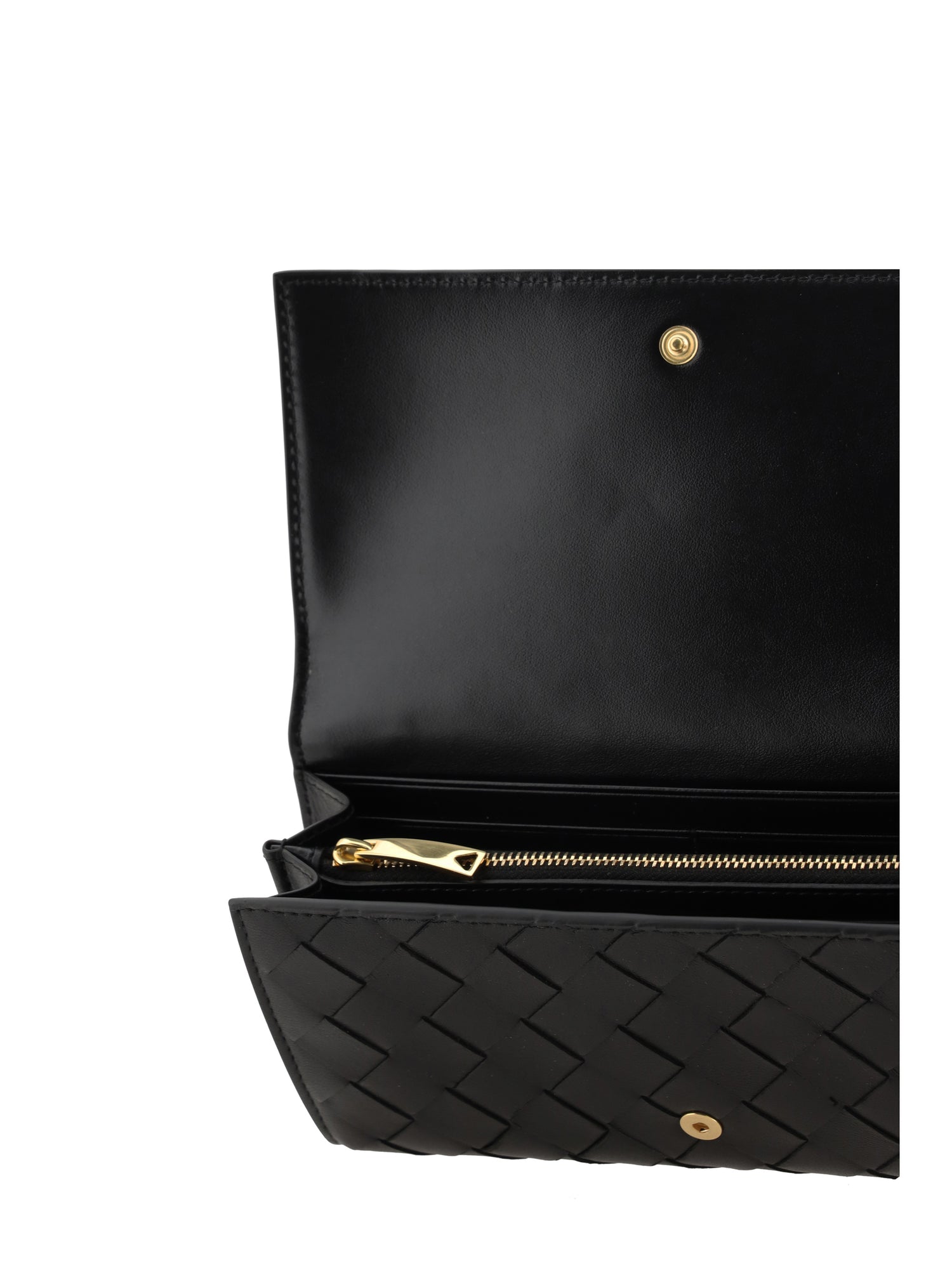 leather wallet intrecciato