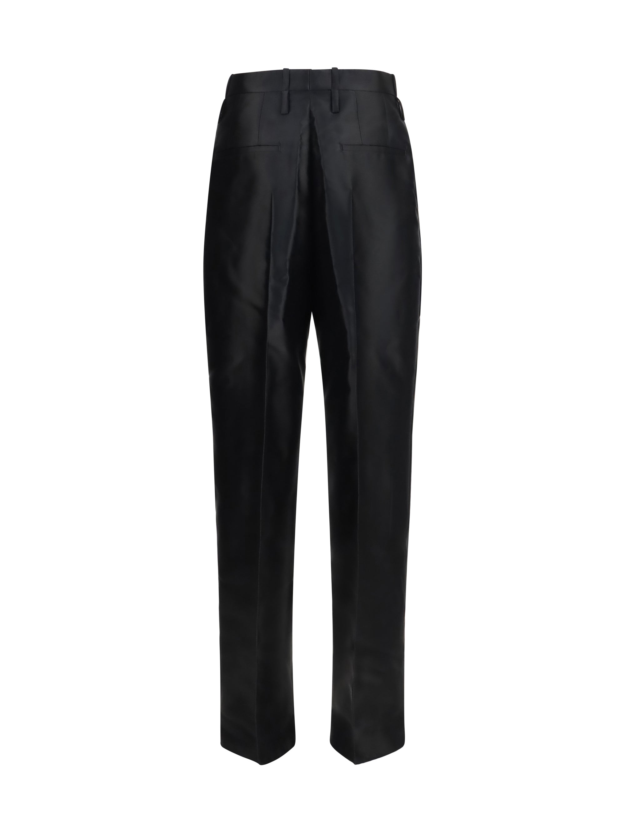 tapered wool pants