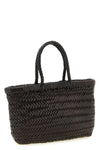 hand-woven  flat gora mini handbag in hand-woven buffalo leather characterized