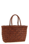hand-woven  flat gora mini handbag in hand-woven buffalo leather characterized
