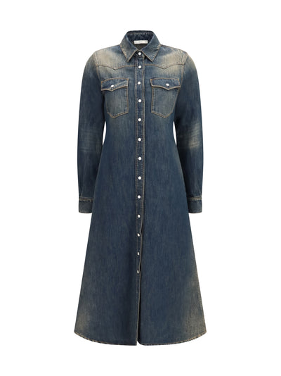 long denim dress