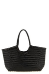 nantucket large hand-woven buffalo leather shoulder bag characterized by baske
