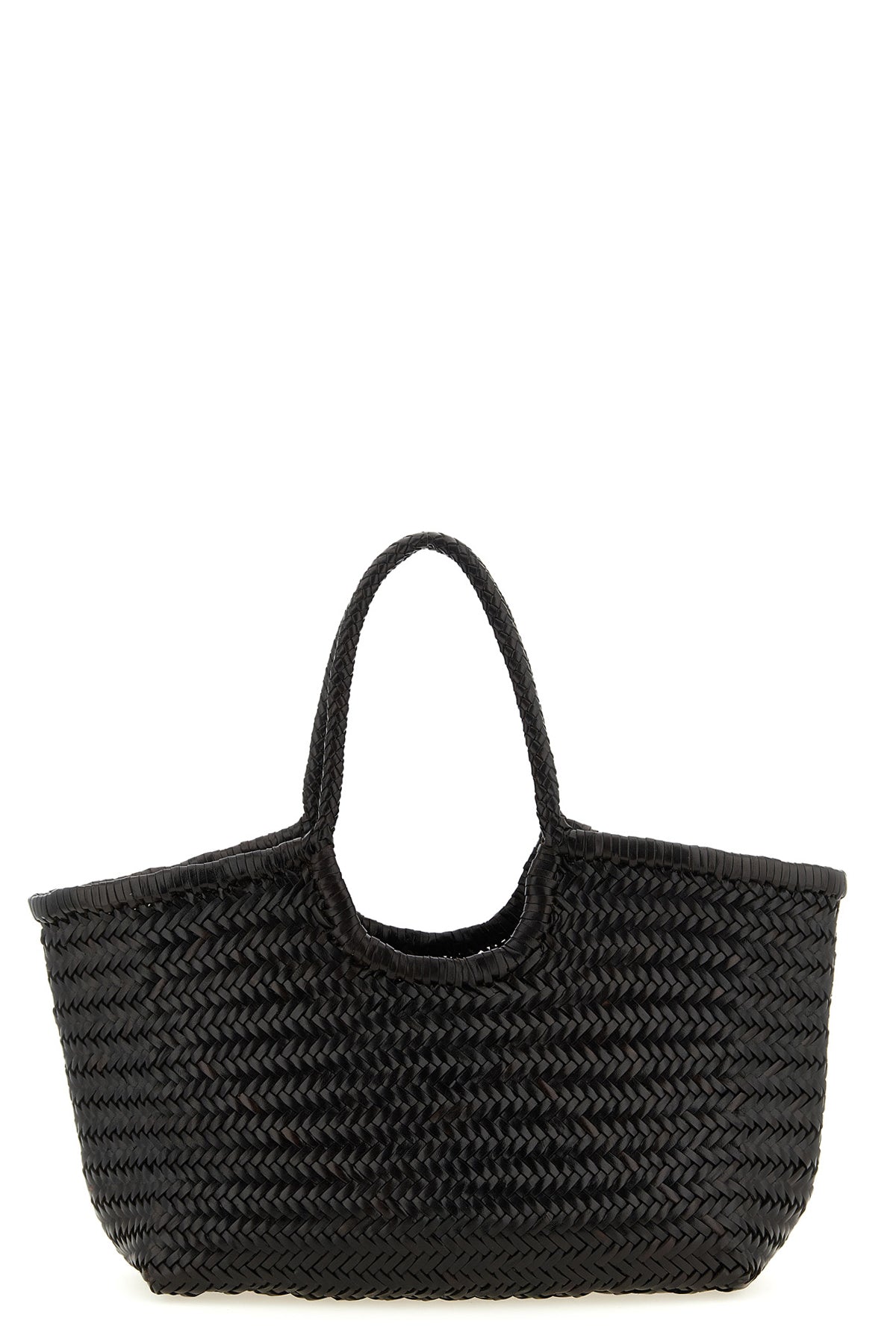 nantucket large hand-woven buffalo leather shoulder bag characterized by baske