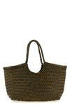 nantucket large hand-woven buffalo leather shoulder bag characterized by baske