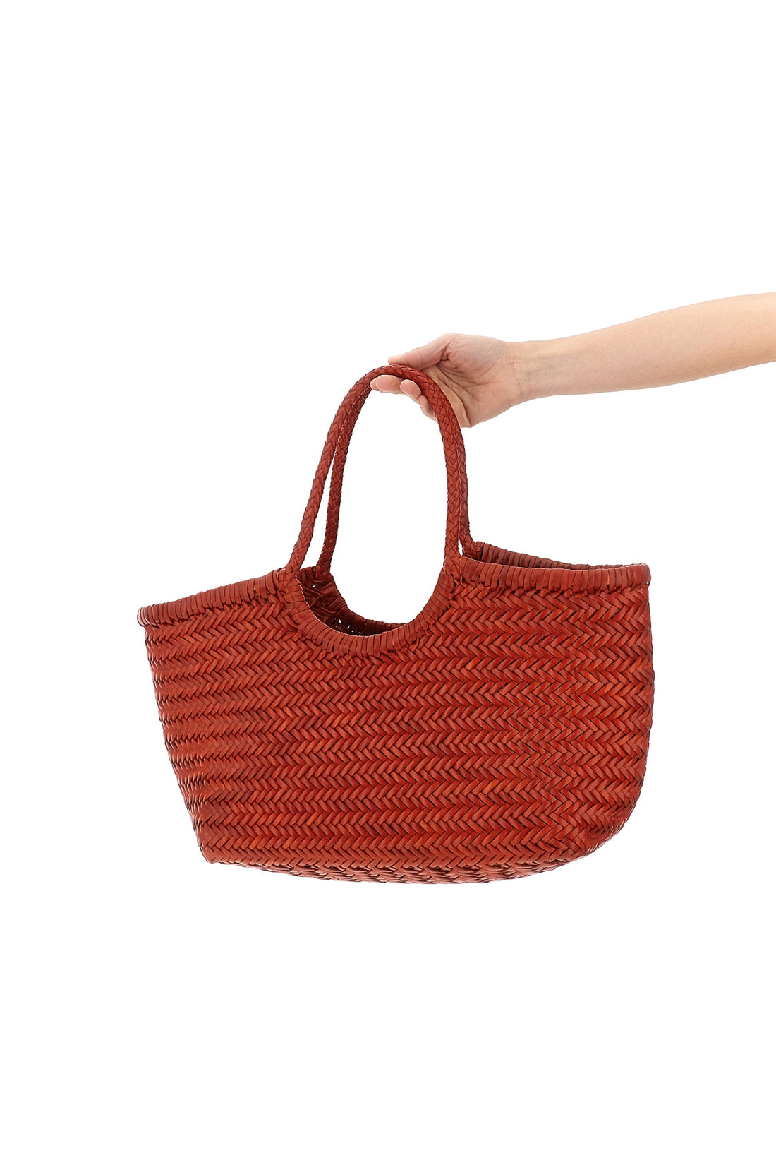 DRAGON DIFFUSION OS nantucket large hand-woven buffalo leather shoulder bag characterized by baske