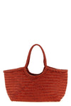 nantucket large hand-woven buffalo leather shoulder bag characterized by baske