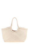 nantucket large hand-woven buffalo leather shoulder bag characterized by baske