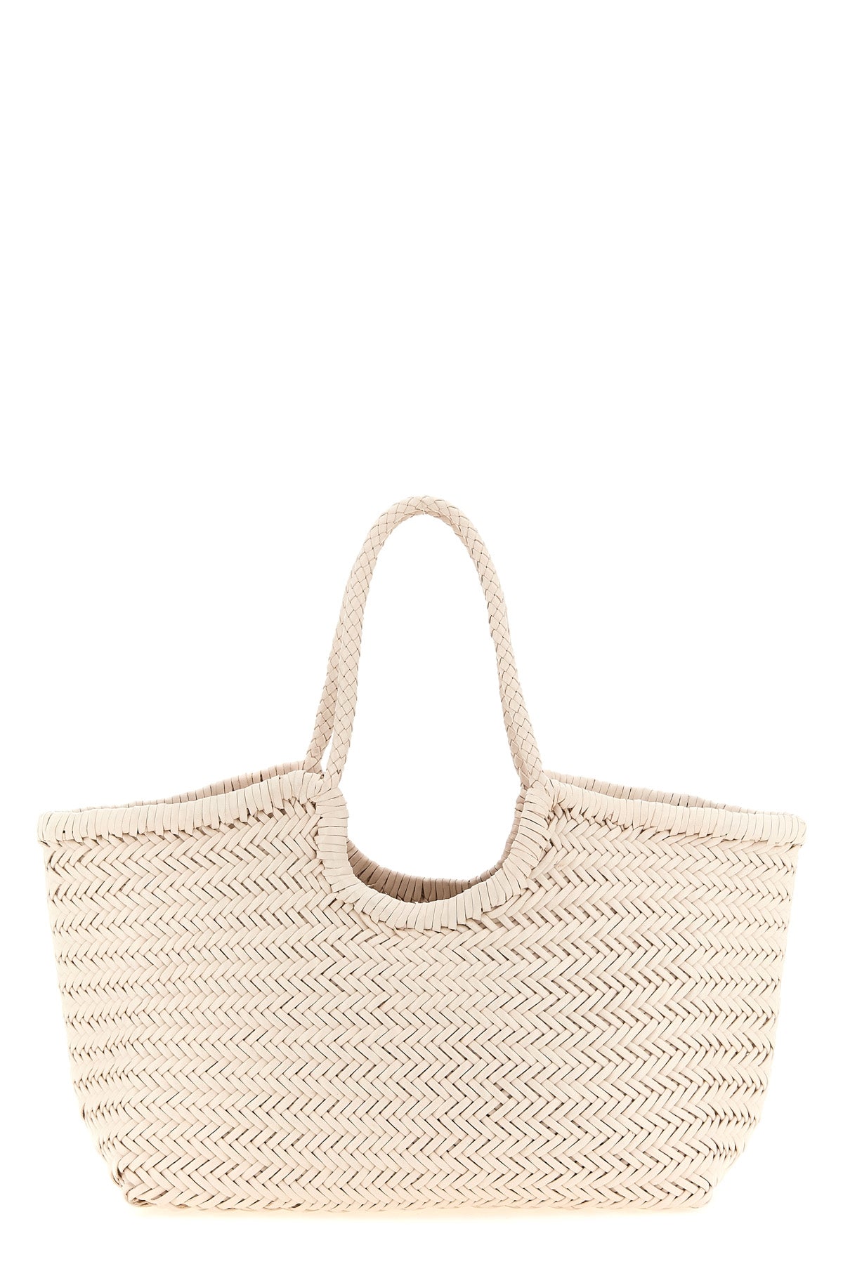 nantucket large hand-woven buffalo leather shoulder bag characterized by baske
