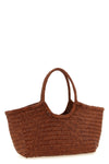 nantucket large hand-woven buffalo leather shoulder bag characterized by baske
