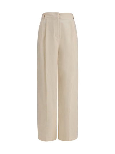 LORO PIANA 42 lodger pants in linen and virgin wool