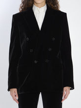 SAINT LAURENT 40 cassandre jacket in velvet