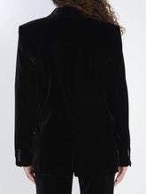 SAINT LAURENT 40 cassandre jacket in velvet