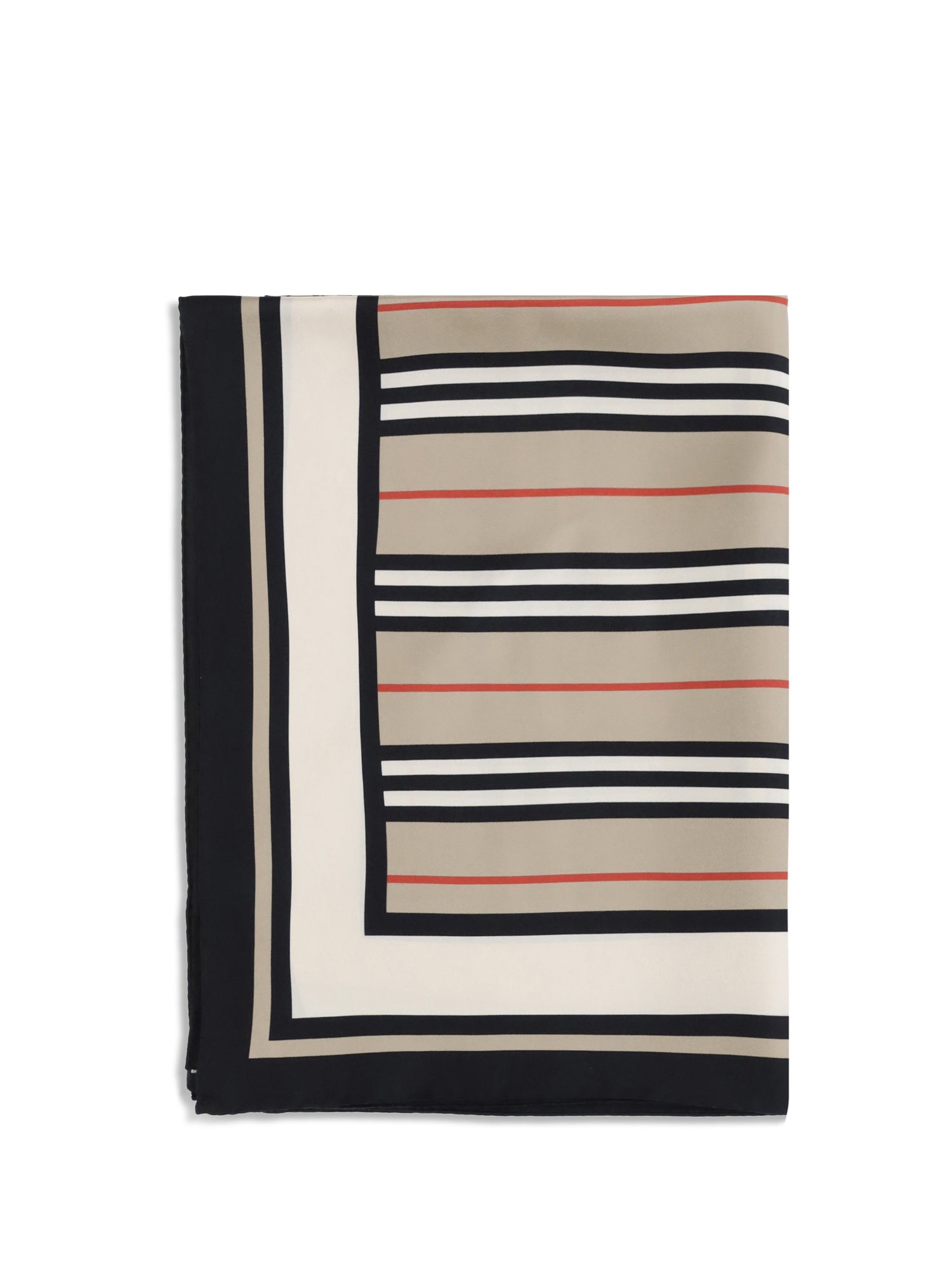 BURBERRY OS print collage silk scarf