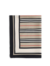 BURBERRY OS print collage silk scarf