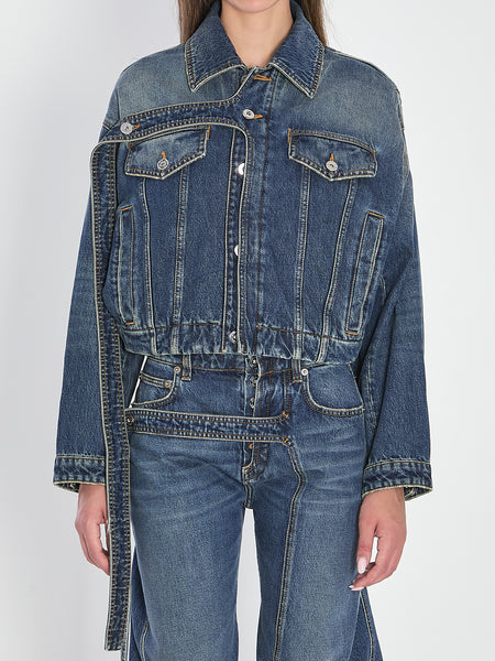 ジャケット・アウター Jean Paul GAULTIER Strap jacket in denim by JEAN PAUL GAULTIER | Modecraze
