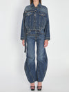 strap jacket in denim
