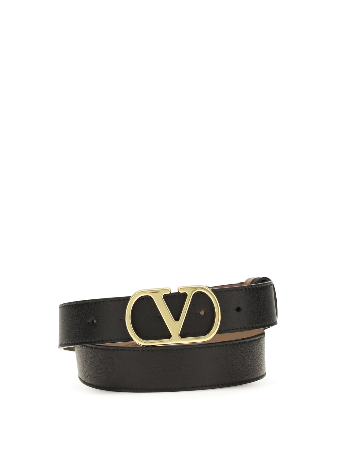VALENTINO GARAVANI 75 vlogo signature reversible polished calf leather belt