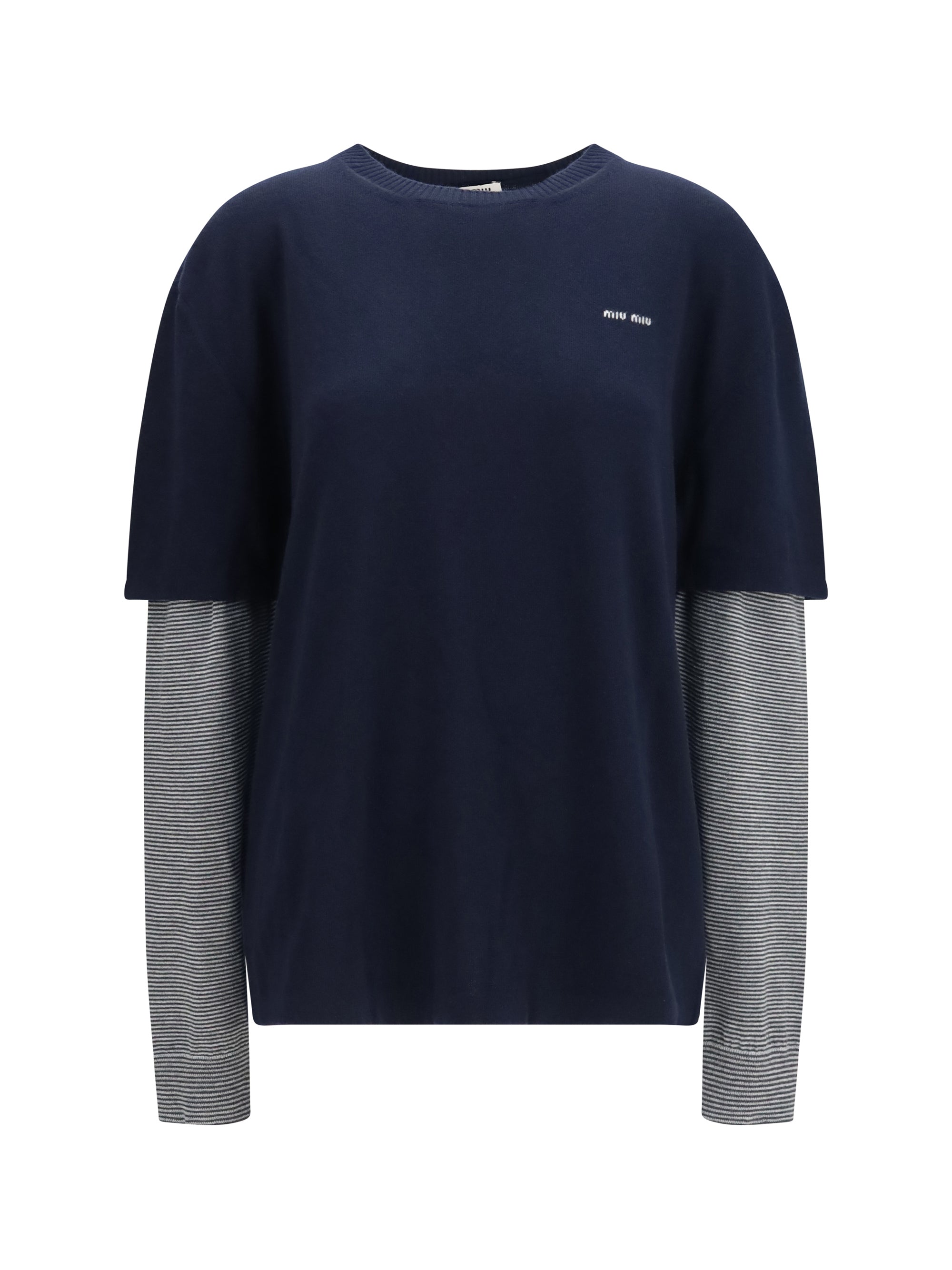long-sleeve layered sweater