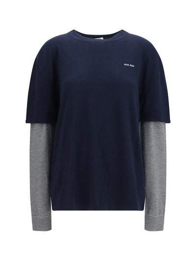 long-sleeve layered sweater
