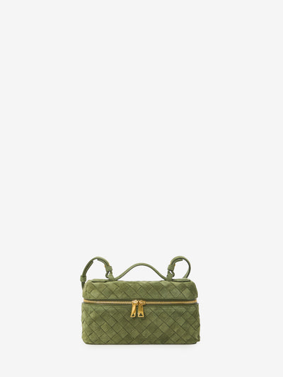 BOTTEGA VENETA OS green tweed bang bang bag
