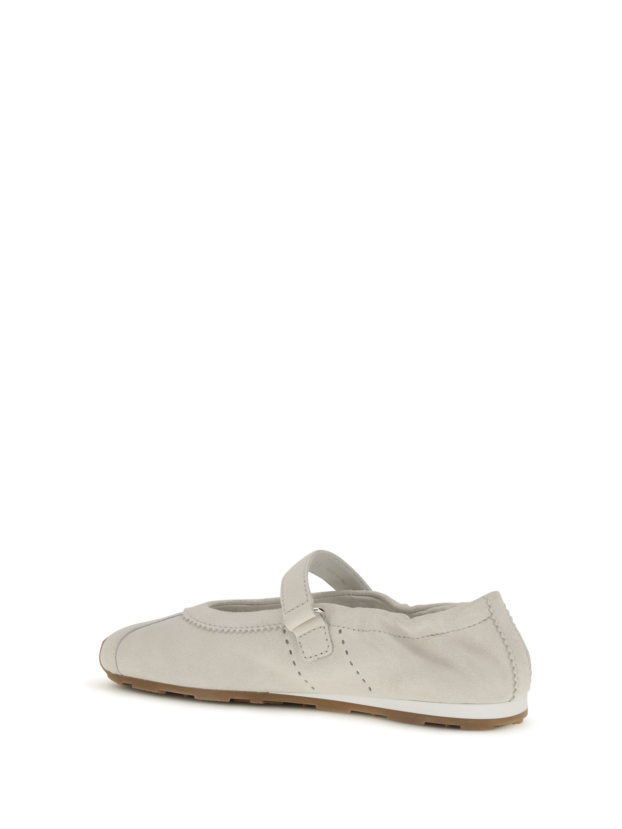 plume suede ballerinas