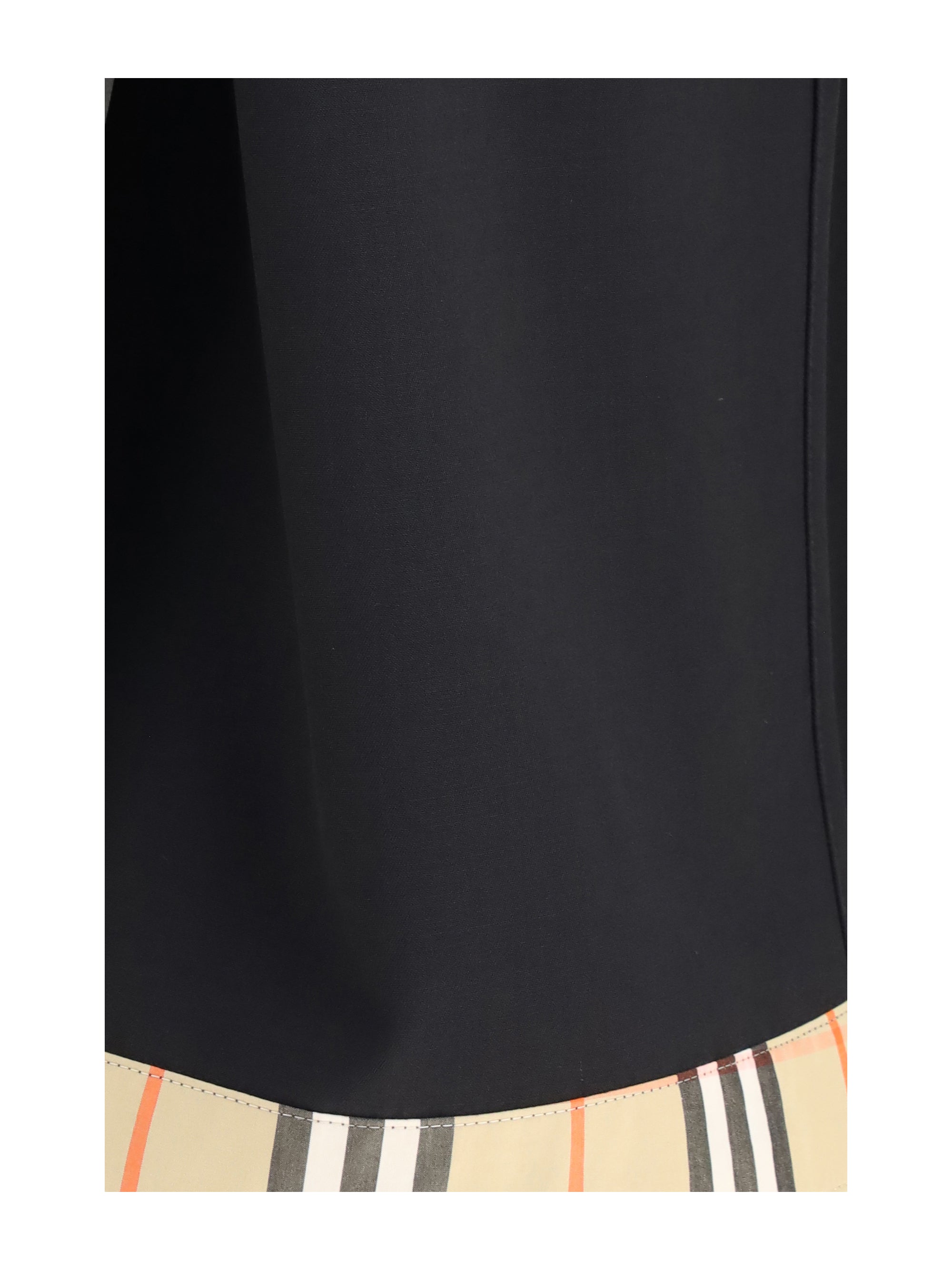wool twill midi skirt