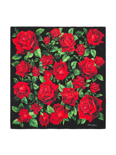 printed silk twill scarf