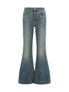 flared denim jeans
