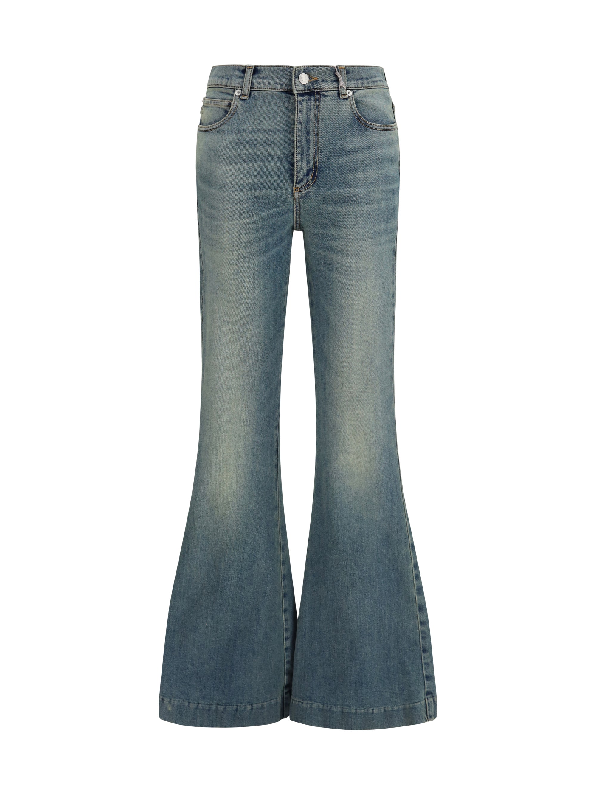 flared denim jeans