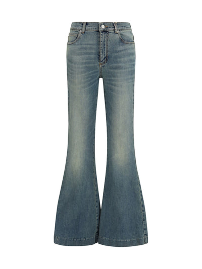 flared denim jeans