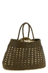 handbag santa cano handbag in hand-woven buffalo leather characterized by irreg