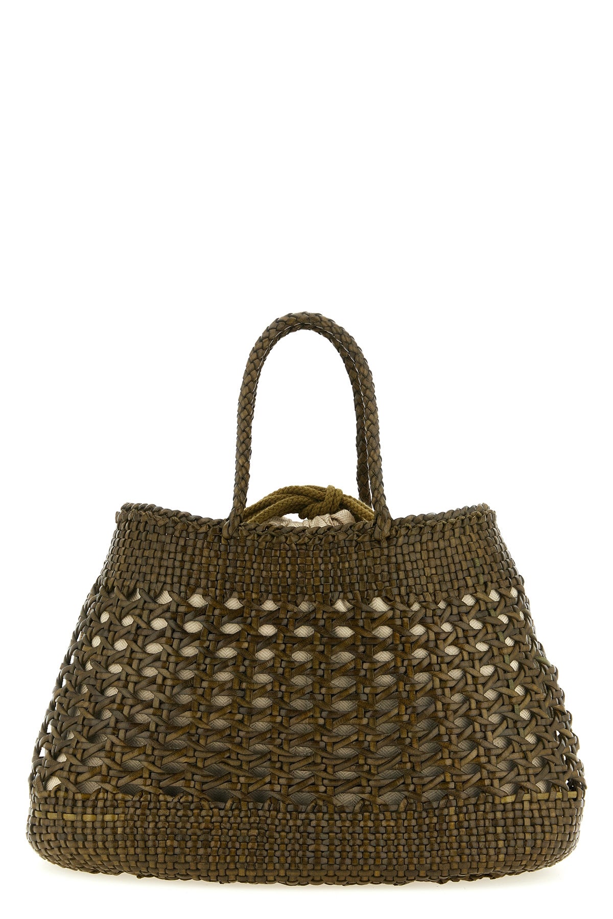 handbag santa cano handbag in hand-woven buffalo leather characterized by irreg