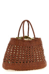 handbag santa cano handbag in hand-woven buffalo leather characterized by irreg