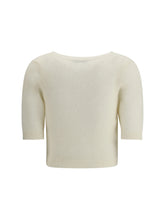 ALESSANDRA RICH 38 short sleeve mohair sweater