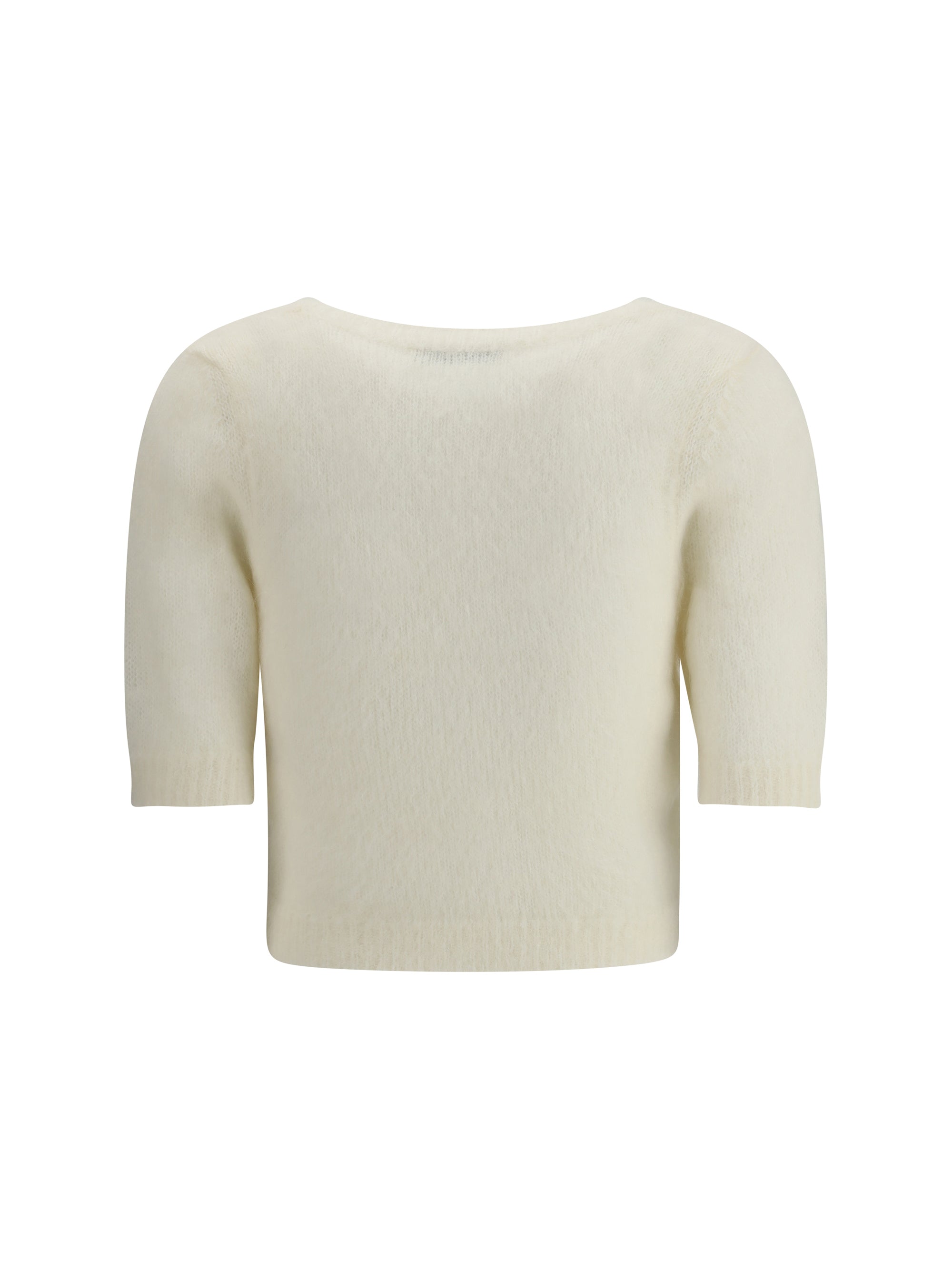 ALESSANDRA RICH 38 short sleeve mohair sweater
