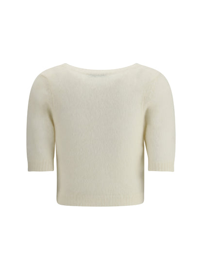 ALESSANDRA RICH 38 short sleeve mohair sweater