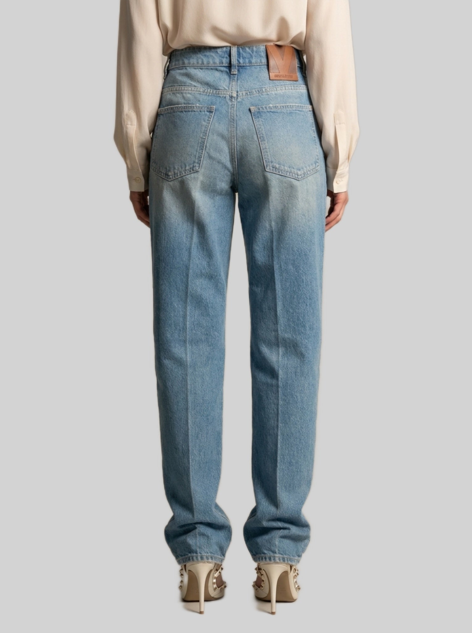 flare denim pants