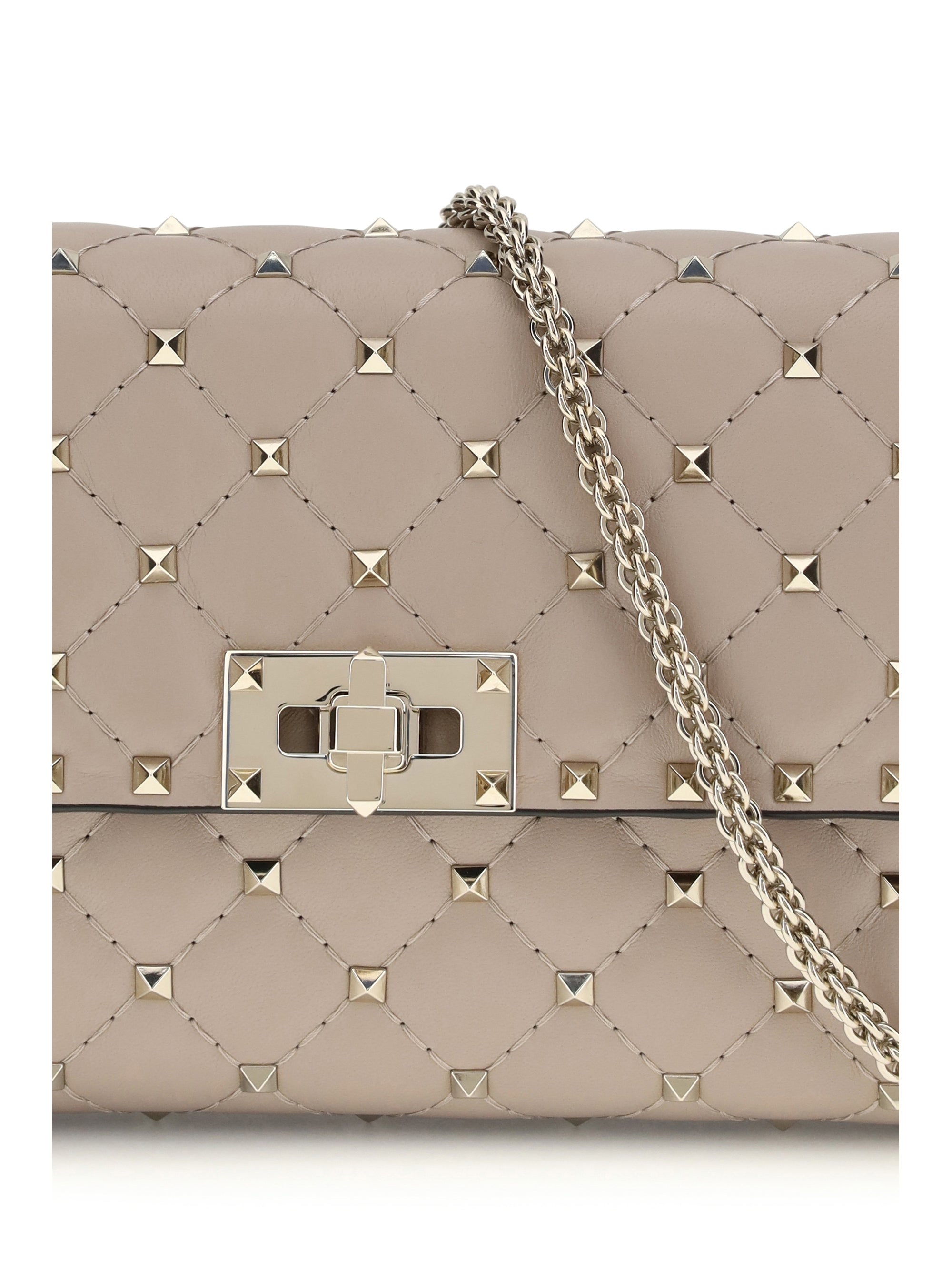shoulder bag | rockstud spike | nappa/pl