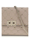 rockstud spike quilted nappa shoulder bag