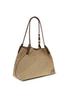 large libra shoulder bag in raffia