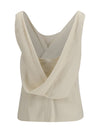 viscose and linen twill top