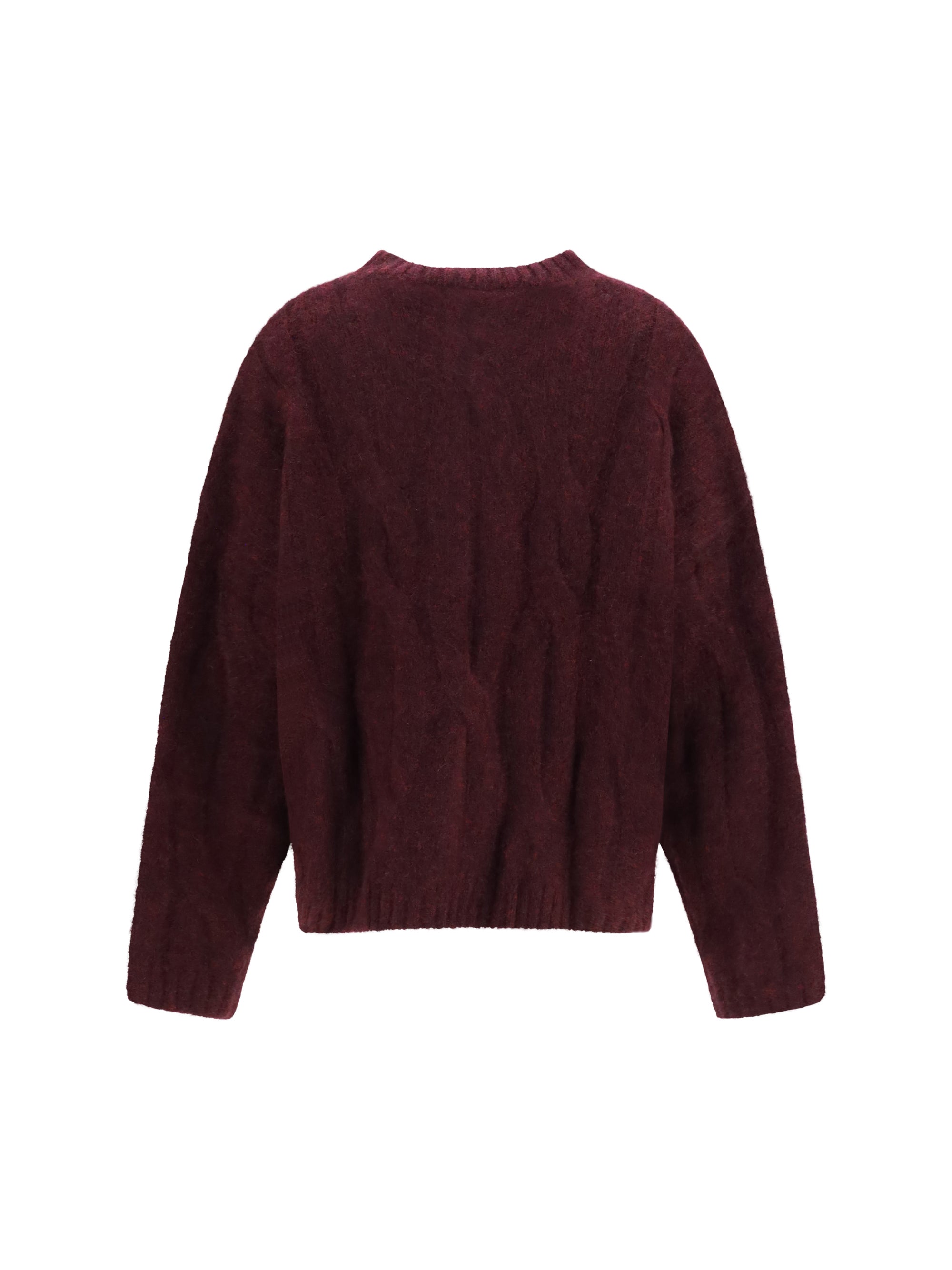 cashmere and silk sweater with voluminous sleeves